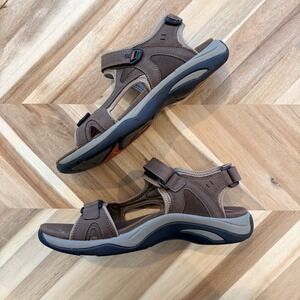 Abeo Huntington B.I.O. Brown Leather Water Safe Athletic Sandals Women 12N Hike